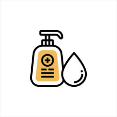 vector of oil bottle