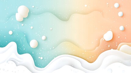 Pastel Waves Abstract Background. (5)