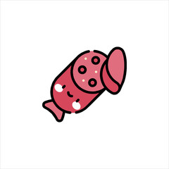 ladybug on white background