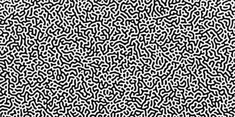 Abstract Reaction-diffusion Turing pattern natural texture gray gradient color scheme. Linear design with biological algorithm psychedelic background. Reaction-diffusion or truing patter