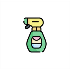 spray bottle isolated on white