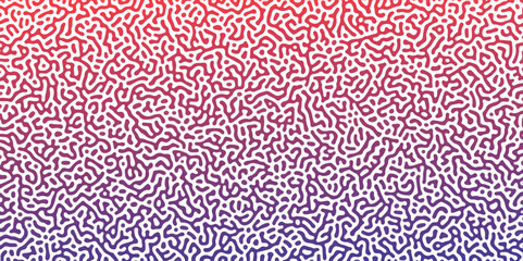 Abstract Reaction-diffusion Turing pattern natural texture colorful gradient color scheme. Linear design with biological algorithm psychedelic background. Reaction-diffusion or truing patter