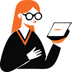 A cartoon businessman character in a suit and glasses holds both a glass of beer and a glass of juice, an illustration of two drink choices for one person