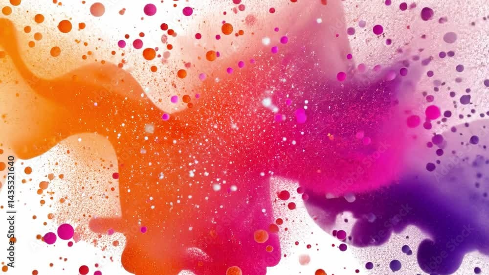 Aufkleber vibrant abstract background colorful splash paint texture design with energetic flow and creative ar