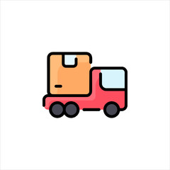 toy truck isolated on white