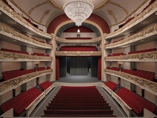 Whispers of Applause: A Dramatic Theater Scene