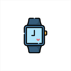 digital watch isolated on white background