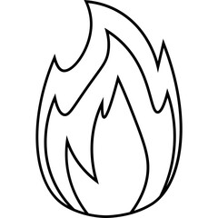 Hand Drawn Fire Outline