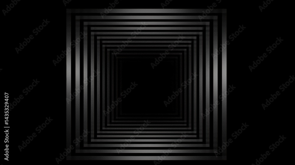 Poster a black and white image of a tunnel with a single light source at the end.