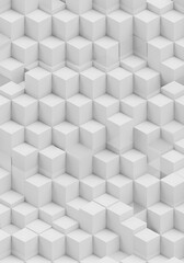 Monochromatic Cube Cascade AI Generated
