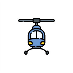 helicopter vector illustration