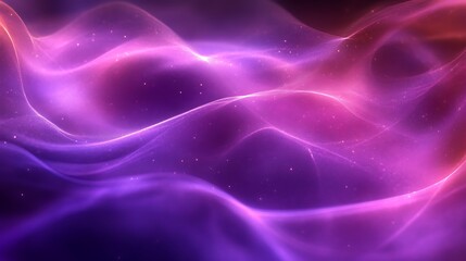 Obraz premium Purple Pink Glowing Wave Abstract.