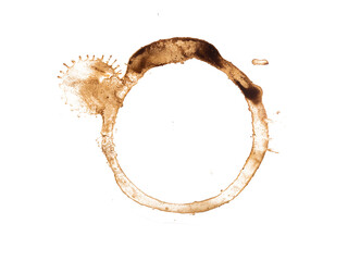 coffee splash isolated on white background