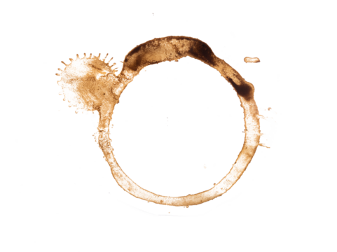 coffee splash isolated on white background