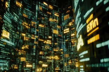 Abstract digital city