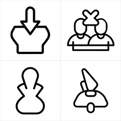 Obraz premium simple icon set 