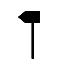 Guidepost Arrow Silhouette Directional Sign Marker