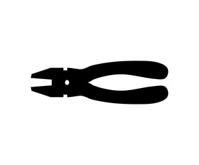 Pliers Silhouette Vector for Mechanic and Tool Design 