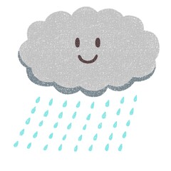 ふんわりやわらかいタッチの雨雲