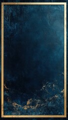 Dark blue textured background with gold frame. (1)