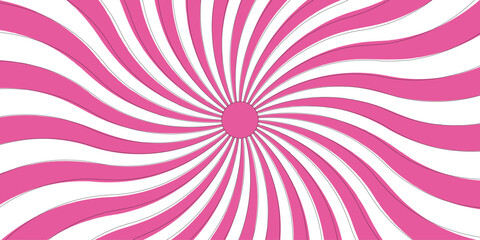 Abstract sunshine pattern vector background. Sun rays sunburst backdrop. Vintage beam sunburst with Classic vintage sun rays pattern. pink and white sunshine pattern vector