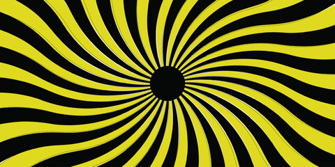 Abstract sunshine pattern vector background. Sun rays sunburst backdrop. Vintage beam sunburst with Classic vintage sun rays pattern. black and dark yellow sunshine pattern vector