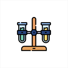 vector illustration of a microscope
