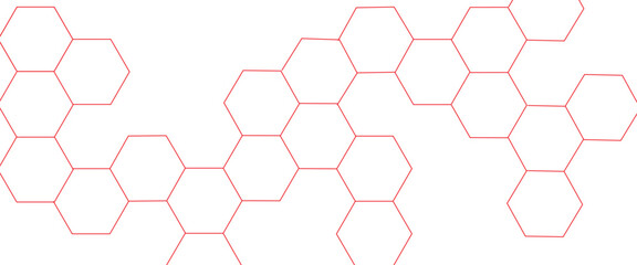 Vector hexagons pattern. abstract geometric red texture background red hexagon 3D background texture. 3d rendering illustration.