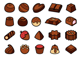 Chocolate Candies Sweet Illustration Element