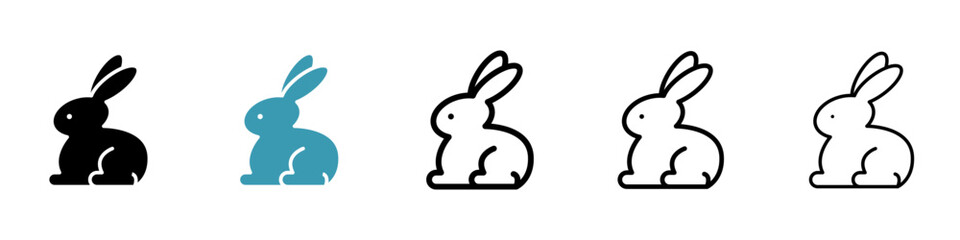 Rabbit vector icon logo or illustration
