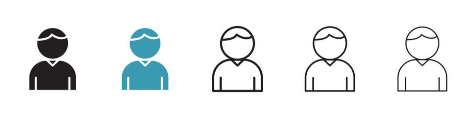 Manager vector icon logo or illustration