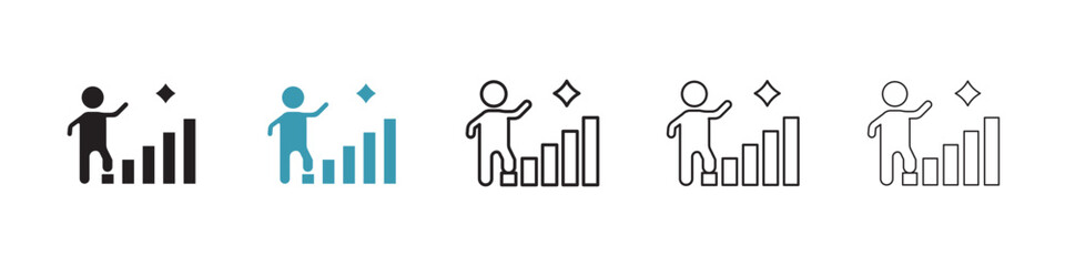Leader vector icon logo or illustration