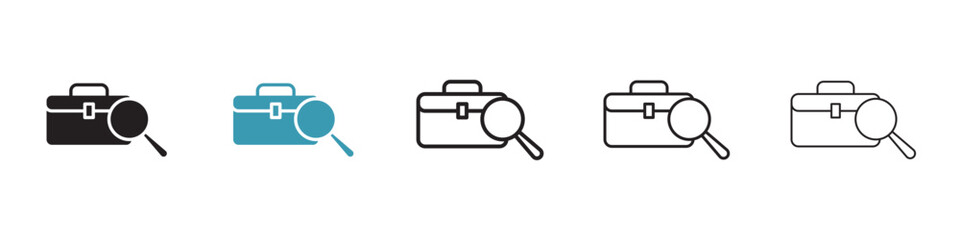 Job portal vector icon logo or illustration