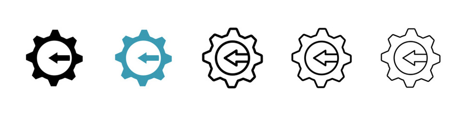 Integration vector icon logo or illustration