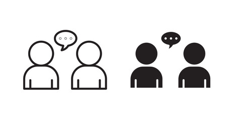 Whisper icons. Vector isolated elements concept