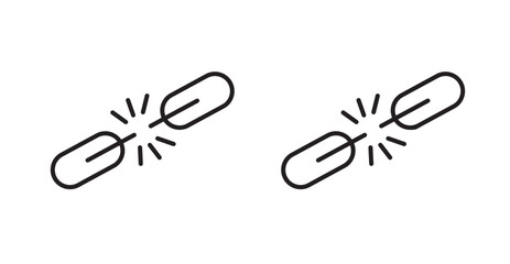 Weak icons. Vector isolated elements concept