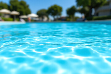 large swimming pool with clear blue water