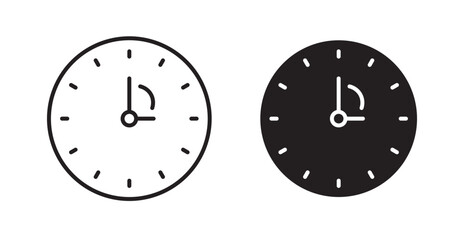 Timelapse icons. Vector isolated elements concept