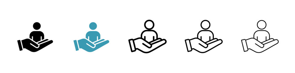 Customer retention vector icon logo or illustration