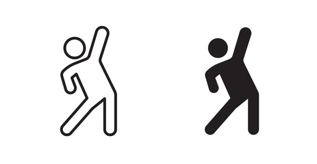 Stretching icons. Vector isolated elements concept