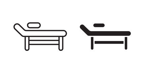 Stretcher icons. Vector isolated elements concept