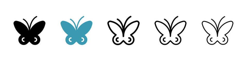 Butterfly vector icon logo or illustration