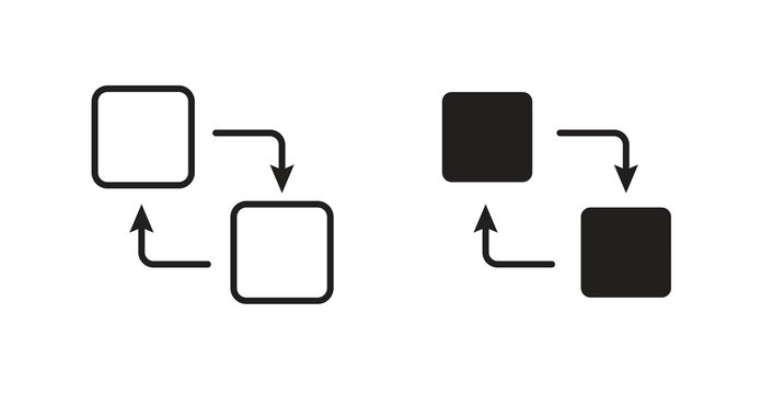 Replacement icons. Vector isolated elements concept