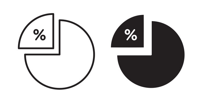 Ratio icons. Vector isolated elements concept