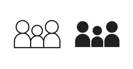 People icons. Vector isolated elements concept