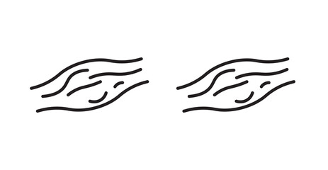 Muscle fiber icons. Vector isolated elements concept