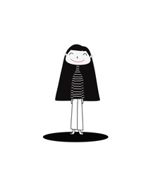 mannequin in a black dress
