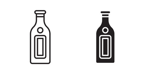 Gin icons. Vector isolated elements concept