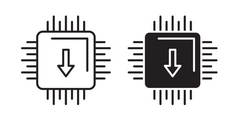 Firmware icons. Vector isolated elements concept