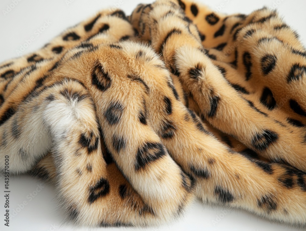 Poster luxurious feline inspired fur texture capturing elegant design and warmth with animal print style an